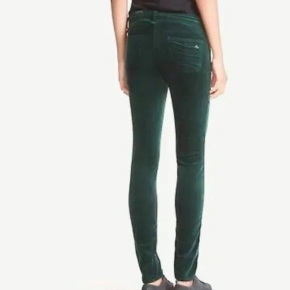 Rag & Bone Dark Green Scarab The Twill Legging Skinny Jeans Size 29 EUC - Picture 3 of 13